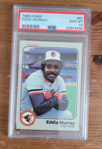 1983 Fleer #67 Eddie Murray PSA 10 Baltimore Orioles (B)