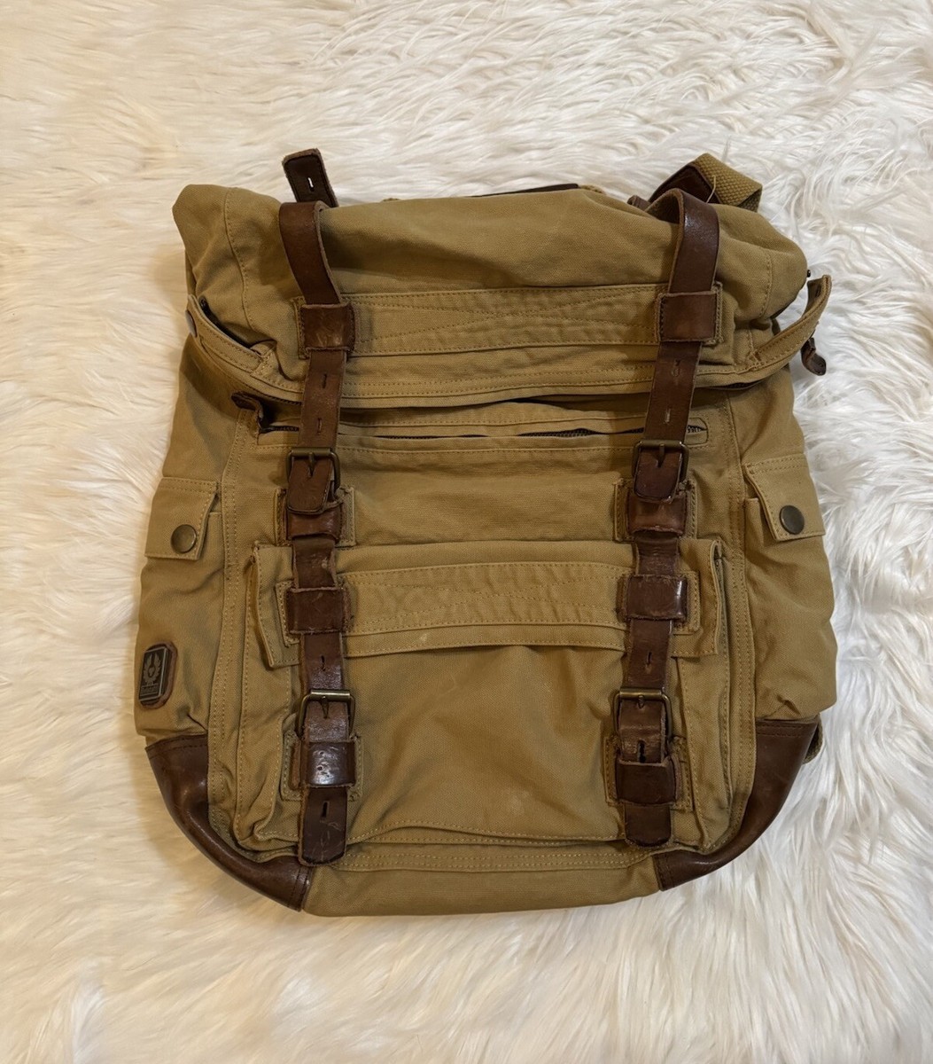 ✴︎banira✴︎【BELSTAFF】Colonial Backpack Belstaff Double Sized Backpack Messenger Bag Panama | eBay