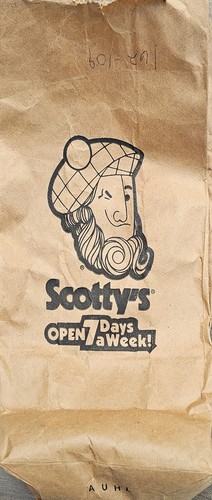 Scotty's Lumber Yard Vintage Hardware Paper Bag with New "Aged" Nails inside - 第 1/4 張圖片