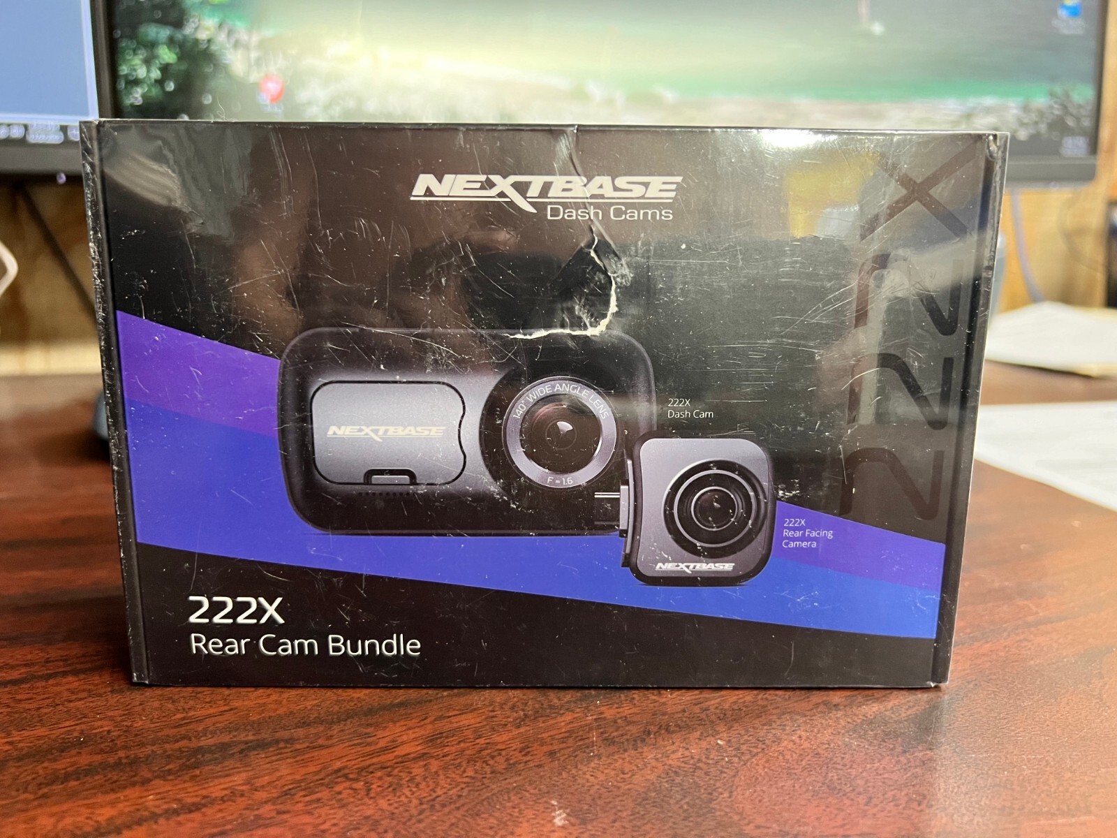 Nextbase 222X REAR Cam Bundle Dash Cam 2.5" HD 1080p Wireless Car