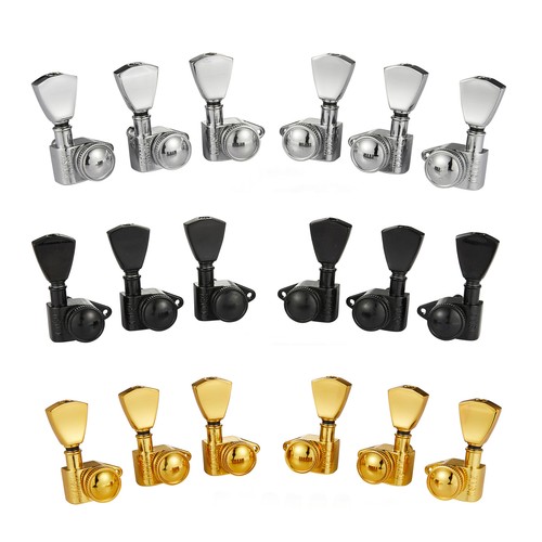 3x3 Locking Tuners 21:1 Tuning Machines fits USA Les Paul/SG/ES/Acoustic Guitars - Picture 11 of 15