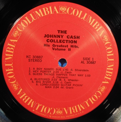 JOHNNY CASH COLLECTION GREATEST HITS VOL 2  SHRINK GREAT CONDITION! VG+/VG++!!C - Picture 4 of 5