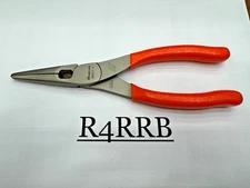 Snap-on Tools USA NEW 8" ORANGE Soft Grip Long Nose Pliers with Cutter 196ACFo