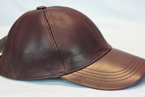 Neu 100 % echtes echtes Lammleder Leder Baseball Cap Mütze Sport Schirmmütze 40 FARBEN - Bild 34 von 52