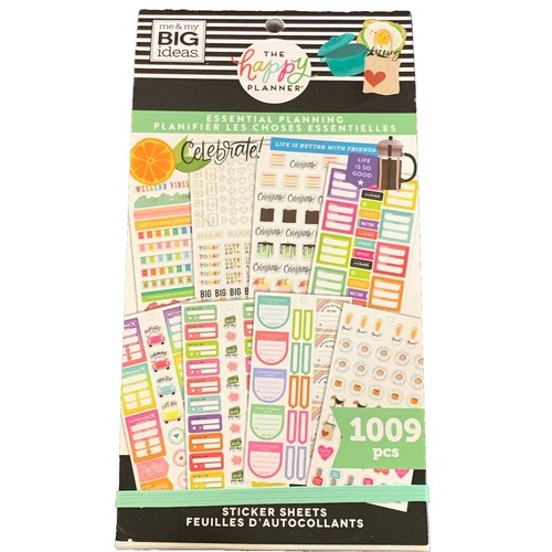 The Happy Planner Sticker Book Essential Planning 1009 Pieces Stickers - Picture 1 of 2