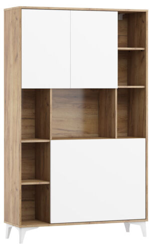 Klappbare Schreibtisch Megan 2 Regale Haushaltsbüro Wandtisch Computertisch - Bild 7 von 91