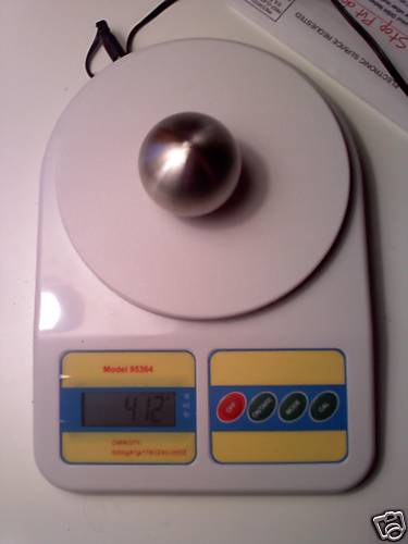 Solid Stainless Steel Ball Shift Knob, Weighted - Picture 2 of 2