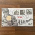 PNC Australia 2024 Picturing War Lest We Forget Perth Mint $1 Coin Stamp Aus
