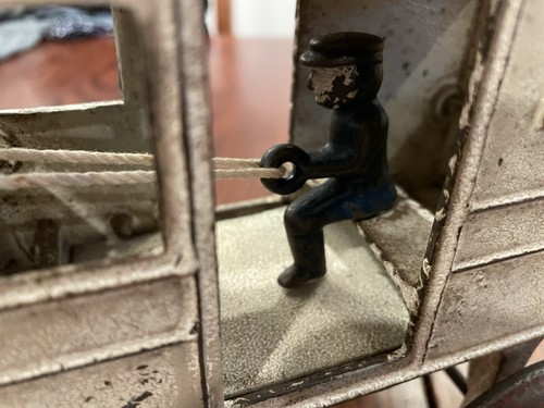 Antique~Kenton~Cast Iron~Horse Drawn Toy~Milk Wagon No 241 - Picture 11 of 24
