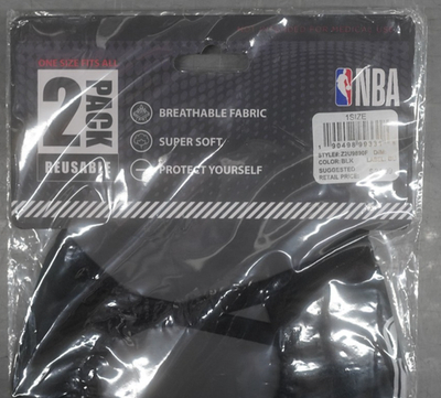 バイイー NBA LOGO FACE COVERING FACE MASK NEW SEALED BLACK/WHITE | eBay