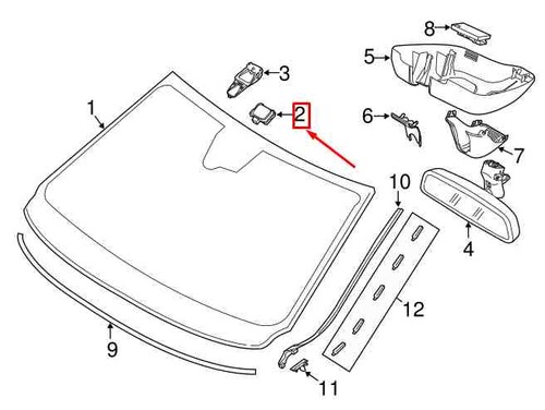 Volvo S60 Mk2 Frontregen Sensor 31214359 NEUE EREMINE - Bild 1 von 3