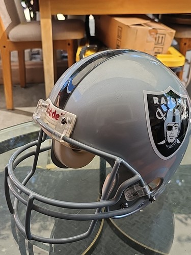 Oakland Raiders Auth Riddell Football Helm Large Full Size VSR-4