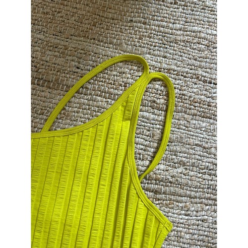 Jonathan Simkhai M Tank Top Peri Rib Jersey One Shoulder Chartreuse Grün Shirt - Bild 5 von 10