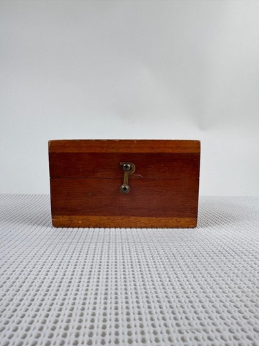 Estuche de instrumentos de madera Brunson vintage 6x3,8x3,5 pulgadas - Caja de herramientas de topografía - Imagen 3 de 13