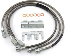 89715 Front And Rear Extended Stainless Brake Lines For Jeep Wrangler Tj Yj 87-0