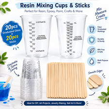 New Automotive Paint Mixing Cups Plastic Measuring Mixing Cups Pack Of 20 New Automotive Paint Mixing Cups Plastic Measuring Mixing Cups Pack Of 20