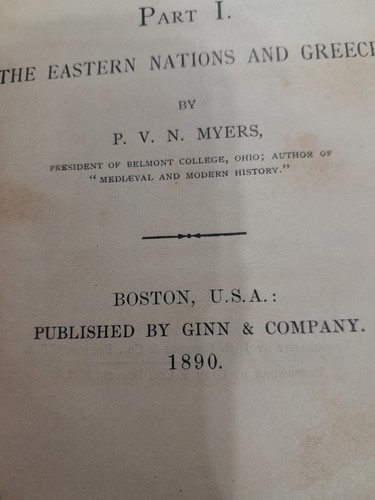 The Eastern Nations And Greece By Allen And Myers 1890 Part 1 - Foto 9 di 11