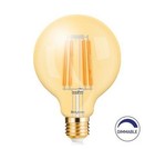 5x LED bulbs E27 230V G95 6W 540lm, FILAMENT, amber white 2200K, dimmable