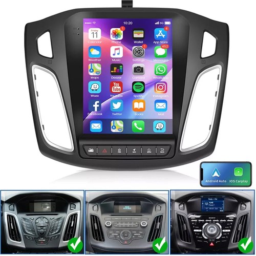 Radio estéreo GPS navegación WIFI para Ford Focus 2012-2018 Apple Carplay Android 13 - Imagen 1 de 24