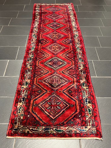 Handgeknüpfte Orientteppiche Hamadan Läufer 295x95 cm rug carpet - Bild 7 von 24