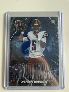 2024 Topps Resurgence - Conductors Jayden Daniels (RC) Navy Surge Refractor /275