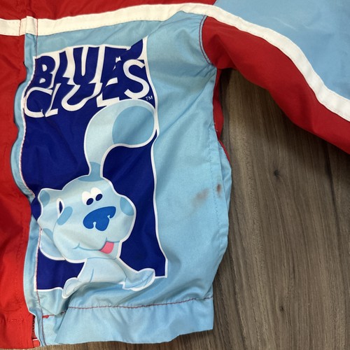 Vintage 1999 Blues Clues Windbreaker Full Zip Jacket Blue Size 7 Kids - Picture 4 of 5