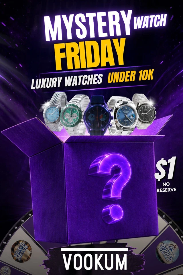 First Watch Friday! - No Reserve Auctions on Under $10K Luxury Timepieces