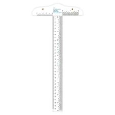 12" Clear Acrylic T-Square Ruler for Easy Reference While Crafting T-Square R...