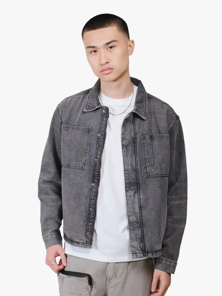 Mens Gray Denim Workwear Jean Jacket Size Medium
Opens in a new window or tab