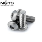M4 M5 M6 M8 M10 HEX SOCKET BUTTON HEAD ALLEN BOLTS A4 MARINE GRADE STAINLESS