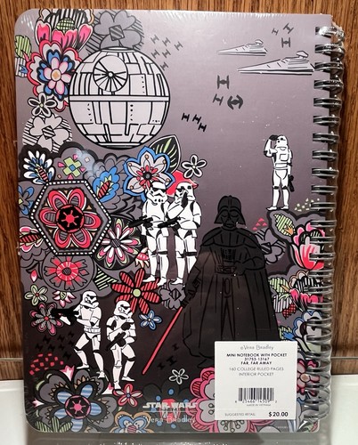 Vera Bradley Star Wars Mini Notebook Far, Far Away TESB New and Sealed Han Leia - Picture 3 of 5
