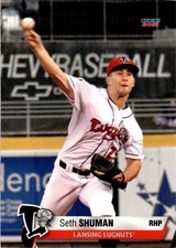 2021 Seth Shuman Choice Minor League Rookie Card Lansing Lugnuts