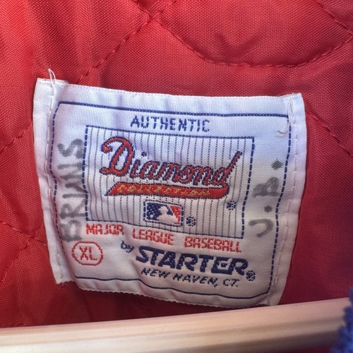 Size XL - Vintage MLB 80s Starter Texas Rangers Satin Bomber Snap Up Made In USA - Picture 6 of 6