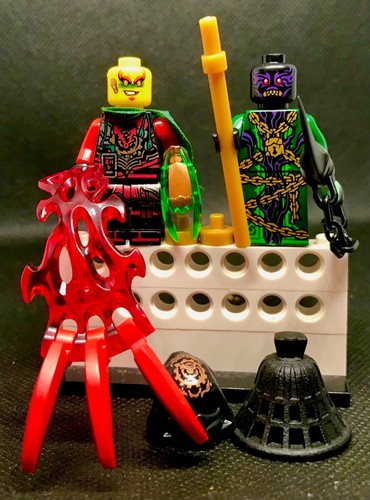 NINJAGO © WORLD LIMITED EDITION ZARKT VS KRUX ACRONIX DUO CUSTOM & WEAPONS +++ - Imagen 7 de 8