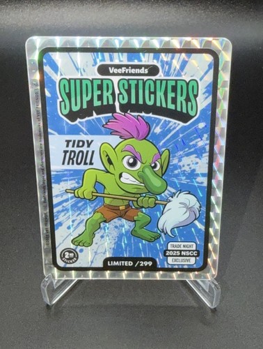 Tidy Troll Veefriends Super Sticker Trade Night NSCC 2025 Exclusive /299 - Bild 2 von 4