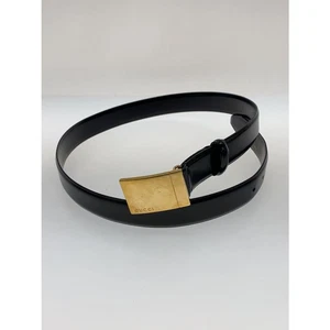 Ceinture Gucci/cuir/noir/plat/homme S/036.394.1003