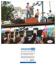 'People R Ugly' Full Band Signed 8x10 Photo 'Zak, Bill, Julian, Tristan' ACOA