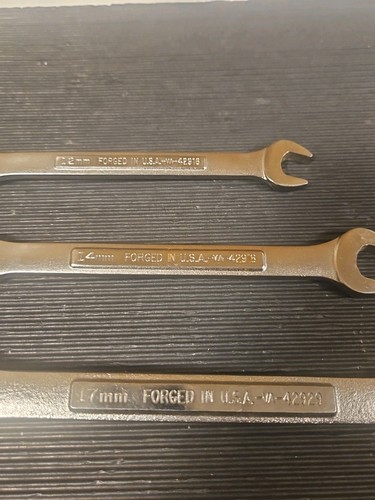 VTG Craftsman 17mm 14mm 12mm 12 point Combination Wrenches VA 42929 42916 42918 - Picture 6 of 6