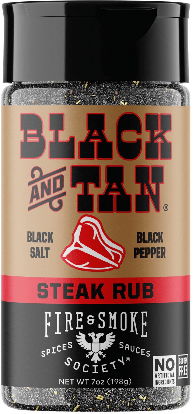 Black & Tan, Beef and Steak Seasoning Rub, 6 Ounce