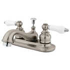 KB607B Victorian 4-Inch Centerset Lavatory Faucet Retail Pop-Up, Brushed Nick...