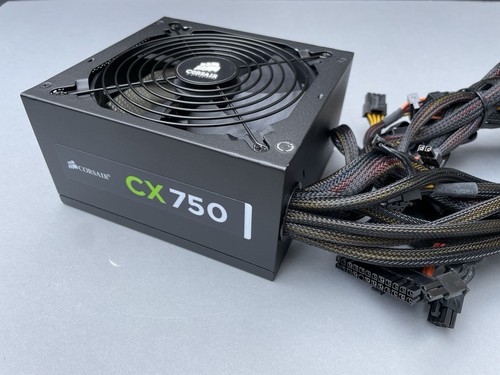 Corsair CX750 750W Power Supply Unit PSU - ATX PC - 4 X 6+2 PCIE - Ex Condition - Afbeelding 3 van 10