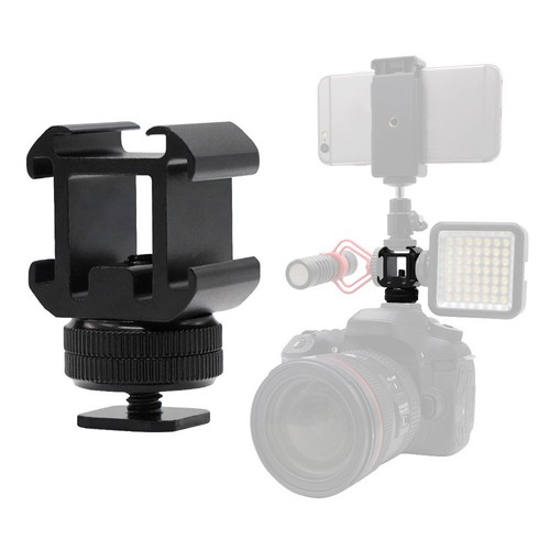 Triple Hot Shoe Mount Adapter for Professional Level Photography Opportunities - Picture 6 of 10