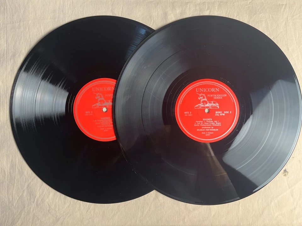 FURTWANGLER Conducts Wagner 1971 Import Vinyl 2xLP Unicorn WFS 2/3 - VG+ - Image 4 of 4
