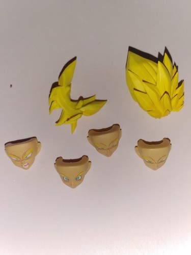 Sh Figuarts Goku Super Saiyan Full Power Dragonball Z Headsculpt Set 4 Faceplate - Picture 5 of 6