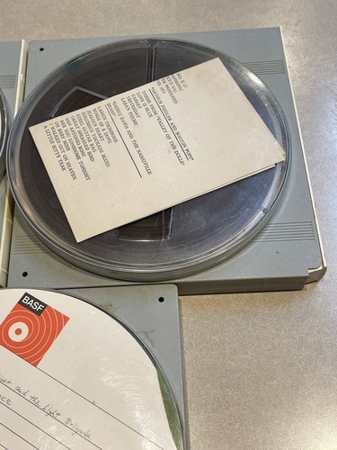 5 Pre-owned BASF Hard Plastic Archive CASES 7" Reel to Reel Tapes Untested Used - Picture 4 of 11