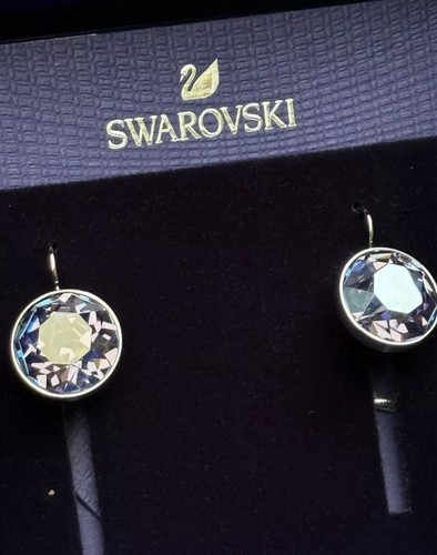 Classy Purple, Genuine Swarovski Bella Large Purple Drop Earrings. BNIB. - Picture 2 of 6