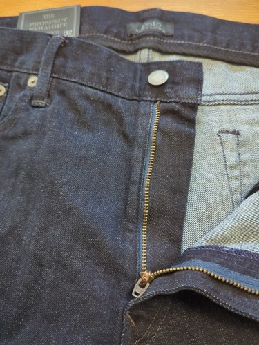 Polo Ralph Lauren The Prospect Straight Stretch Mens Dark Blue Jeans 36"X32" New - Picture 7 of 16