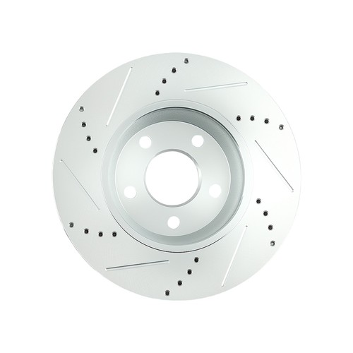 Front Drilled Brake Rotors&Ceramic Pads Set for Pontiac G5/G6 Saturn Aura P-1160 - Picture 3 of 12