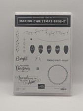 Stampin' Up MAKING CHRISTMAS BRIGHT Stamp Set Retired
