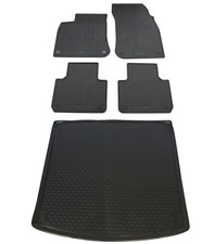 Gummi Kofferraumwanne Fußmatten für VW Touareg 3 CR 2018- Set Passform Matten